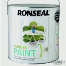 Picture of Ronseal Garden Paint White Ash 750ml